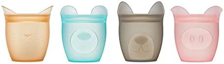 Zip Top Reusable 100% Silicone Baby + Kid Snack Containers- The only containers that stand up, st... | Amazon (US)