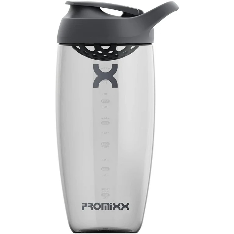 PROMiXX Shaker Bottle - Premium Protein Mixes and Supplement Shaker (24oz, Graphite Gray) | Walmart (US)