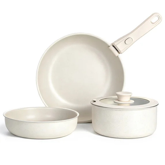 Walchoice Juego de 5 Pzas de Ollas y Sartenes, Juego de Utensilios de Cocina de Granito Antiadher... | Walmart (US)