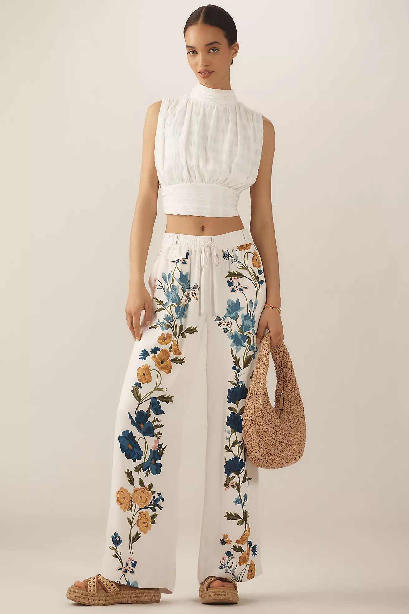 By Anthropologie Printed Pull-On Pants | Anthropologie (US)