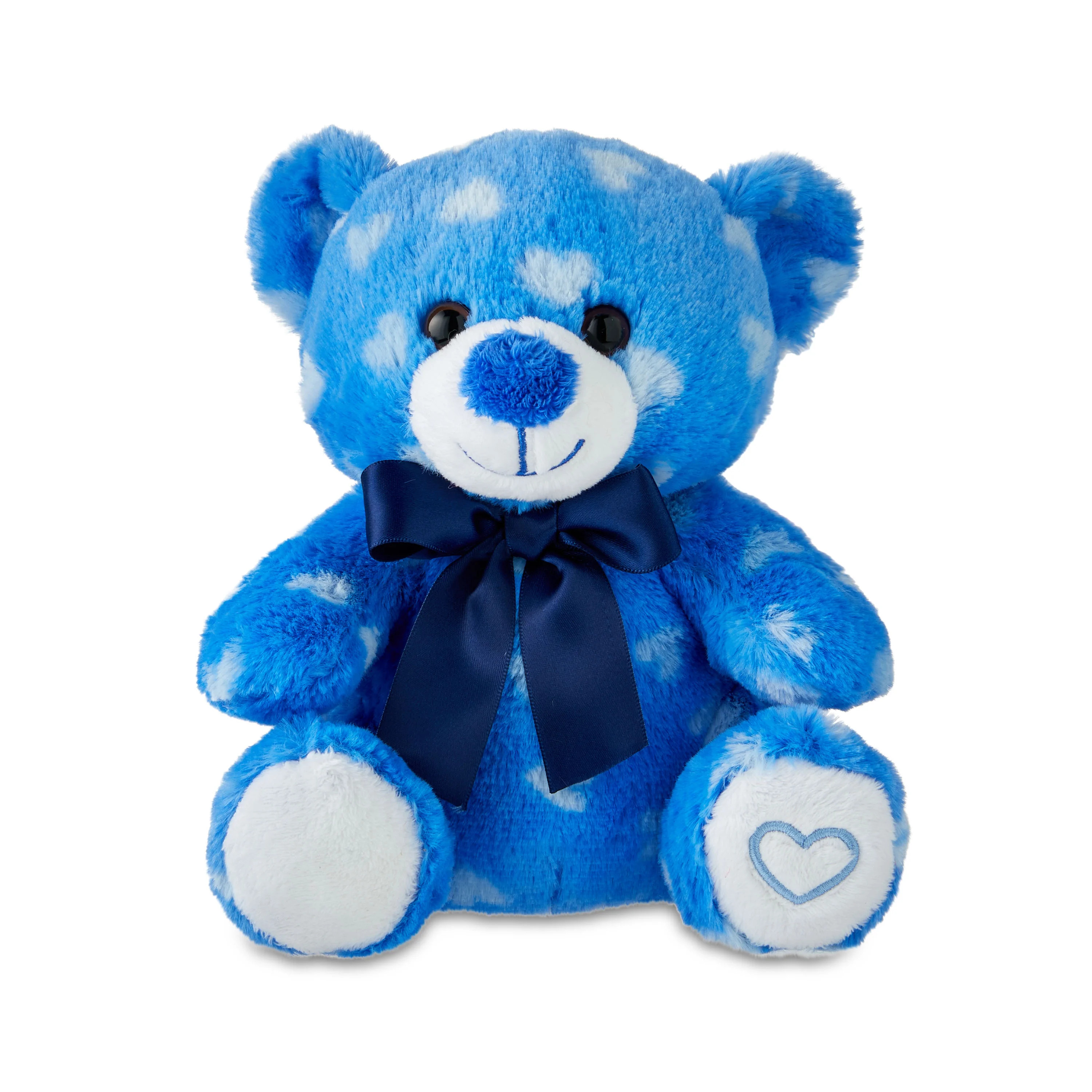 Valentine's Day Small Blue Heart Teddy Bear Plush, by Way To Celebrate | Walmart (US)