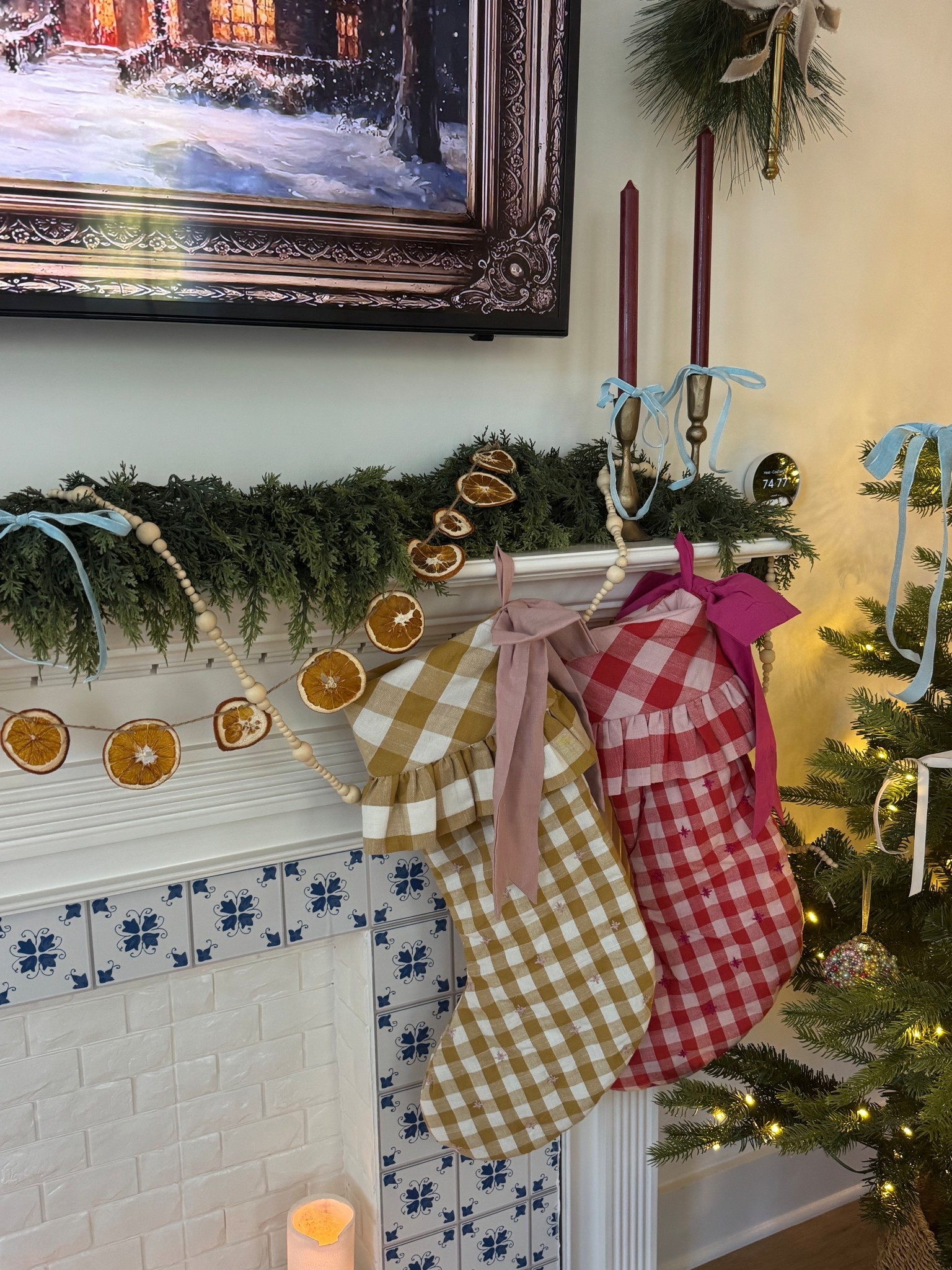 My new stockings💕🌲🩵🧺🪵✨

#LTKGiftGuide #LTKHome #LTKHoliday