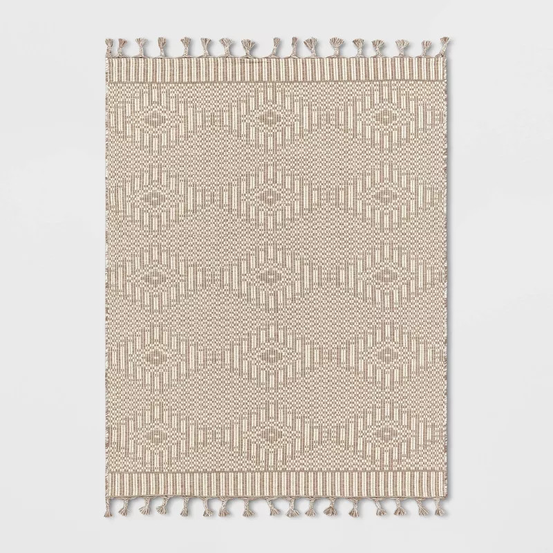 Diamond Outdoor Rug with Fringe - Threshold™ designed with Studio McGee | Target