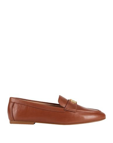 Lauren Ralph Lauren Averi Iii Burnished Leather Loafer Woman Loafers Tan Size 5.5 Cow leather | YOOX (US)