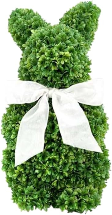 Artificial Boxwood Bunny Figure for Seasonal Table and Shelf Display, 1 Piece | Amazon (US)