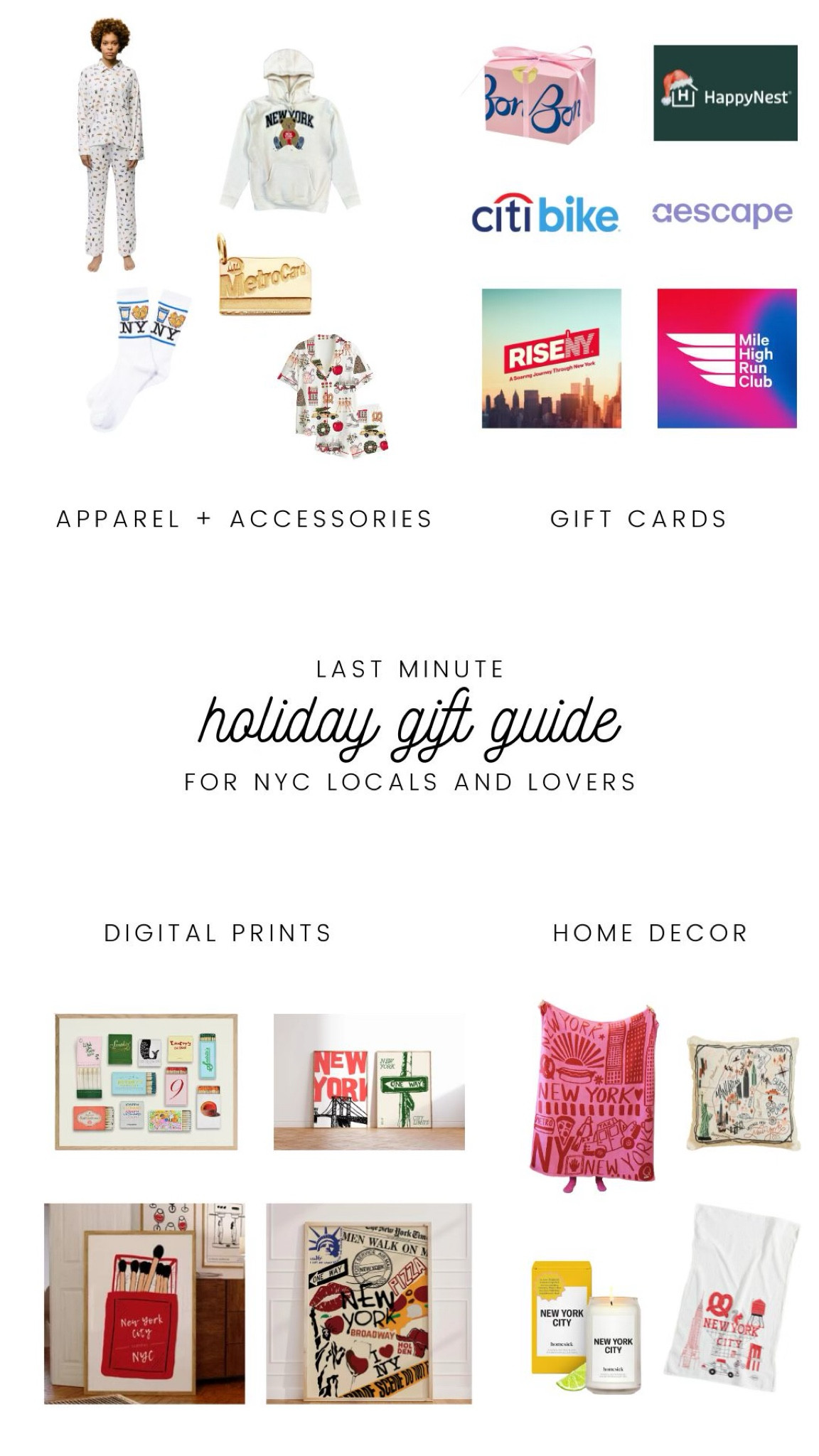 nyc inspired gift guide! apparel, accessories, home decor, prints and more 

#LTKHoliday #LTKGiftGuide #LTKHome