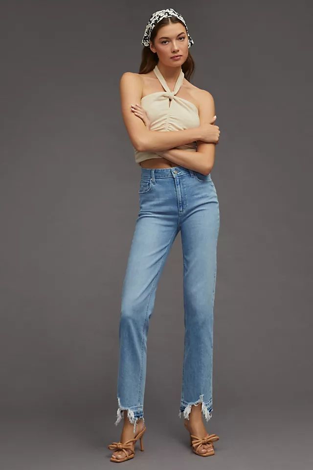 Paige Sarah Mid-Rise Straight Jeans | Anthropologie (US)