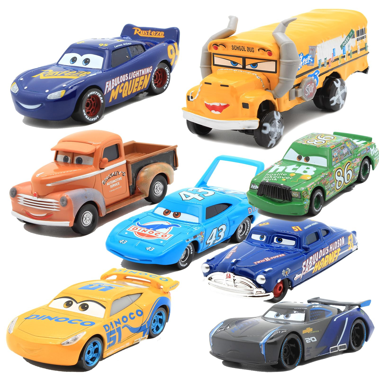 8 Piece Car 3 Toys, Movie Car, Die-cast Toy Cars, Birthday for Boys Over 3 Years Old (8 Piece) | Amazon (US)