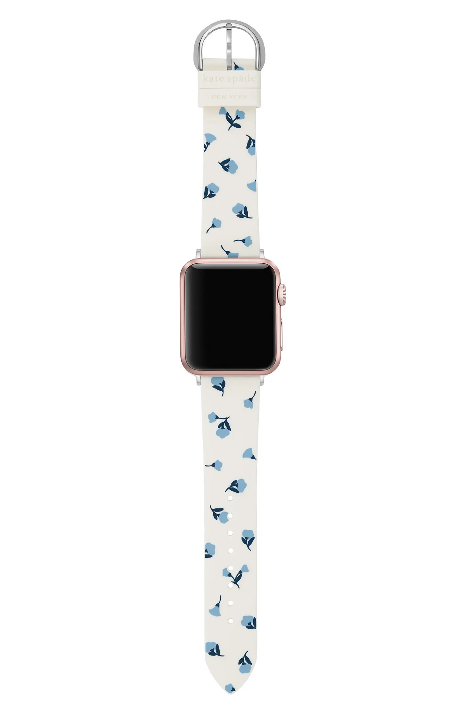 kate spade new york Apple Watch® floral silicone band | Nordstrom | Nordstrom