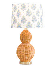 26in Rattan Table Lamp | TJ Maxx