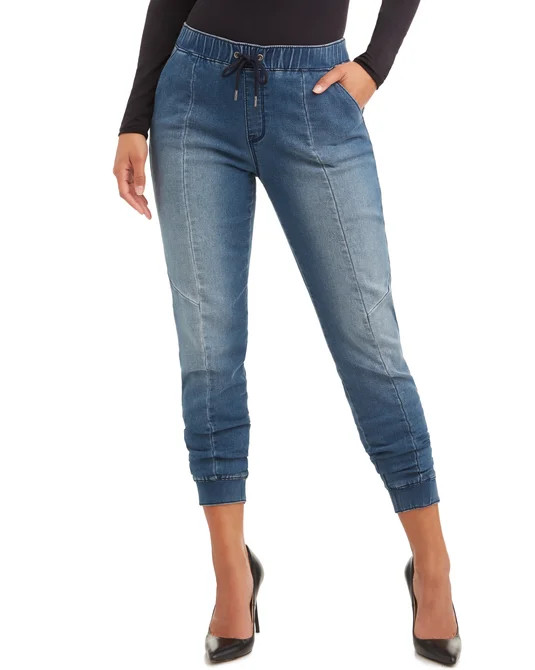Sofia Jeans by Sofia Vergara Women's Paula Knit Denim Joggers | Walmart (US)