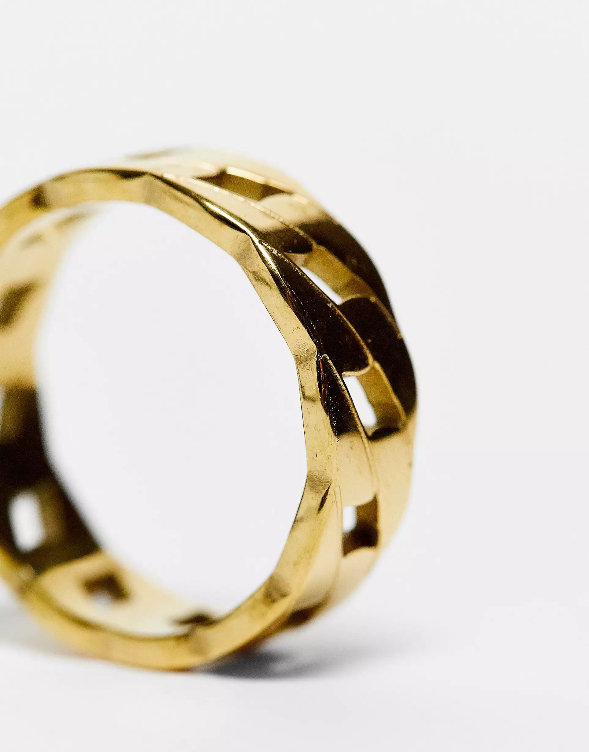 Bohomoon Cassie gold plated stainless steel ring | ASOS (Global)