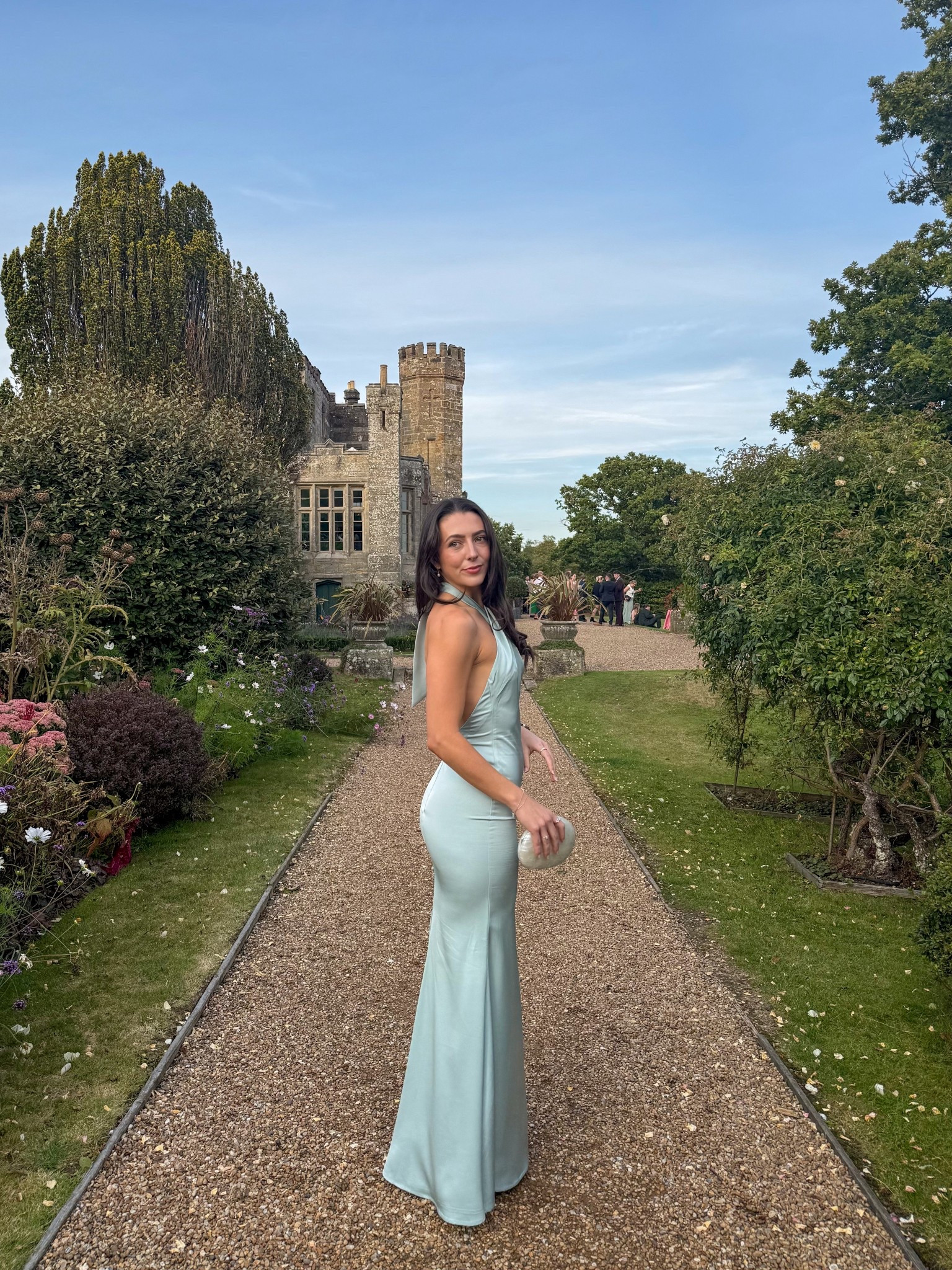 Wore this beautiful duck egg blue dress for a September wedding in East Sussex 💒💍🤍 full look linked below (dress is old Club L London so I’ve linked similar options and the same dress in different colour ways & bag is Mango) 

#LTKdresses #LTKwedding #LTKeurope
