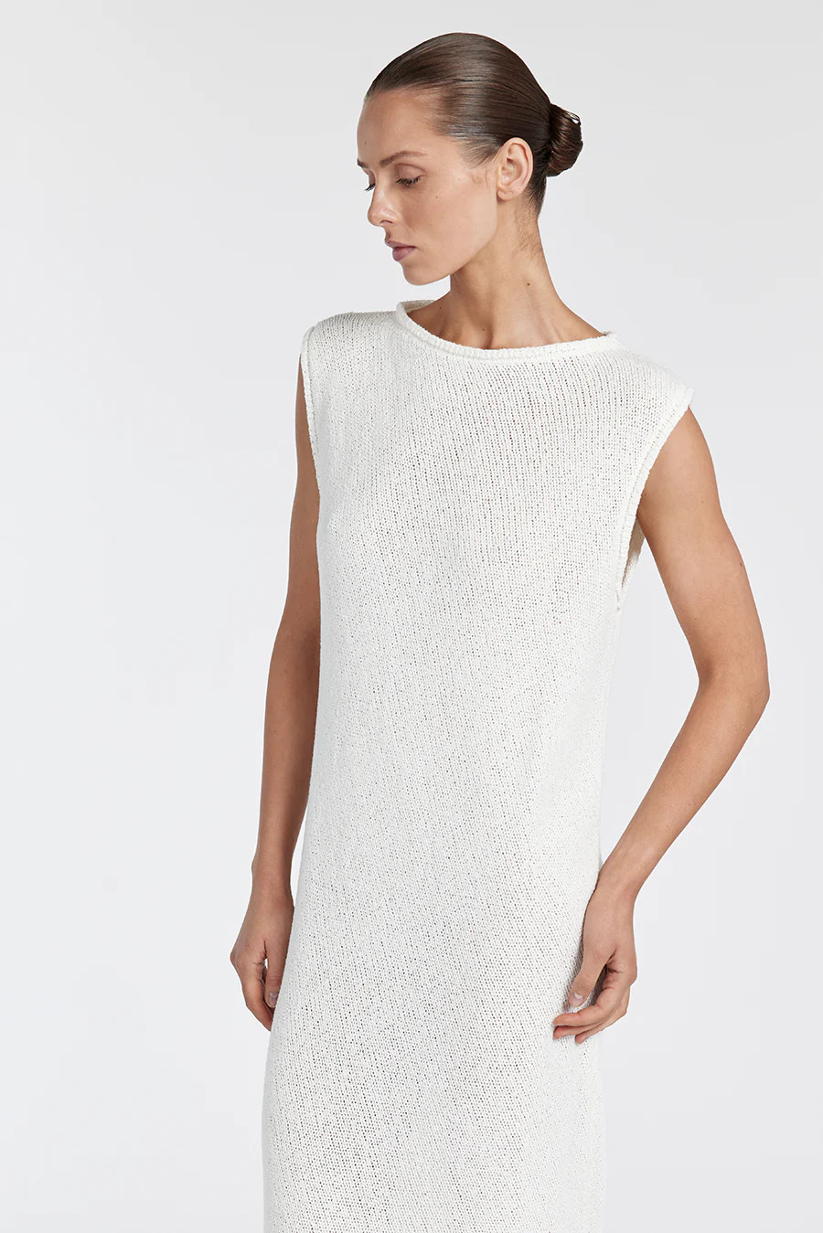 ALTHEA OFF WHITE MIDI DRESS | DISSH
