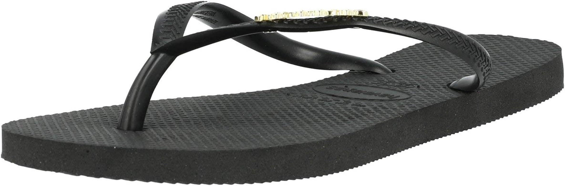 Women's Slim Logo Metallic Flip Flops | Amazon (UK)