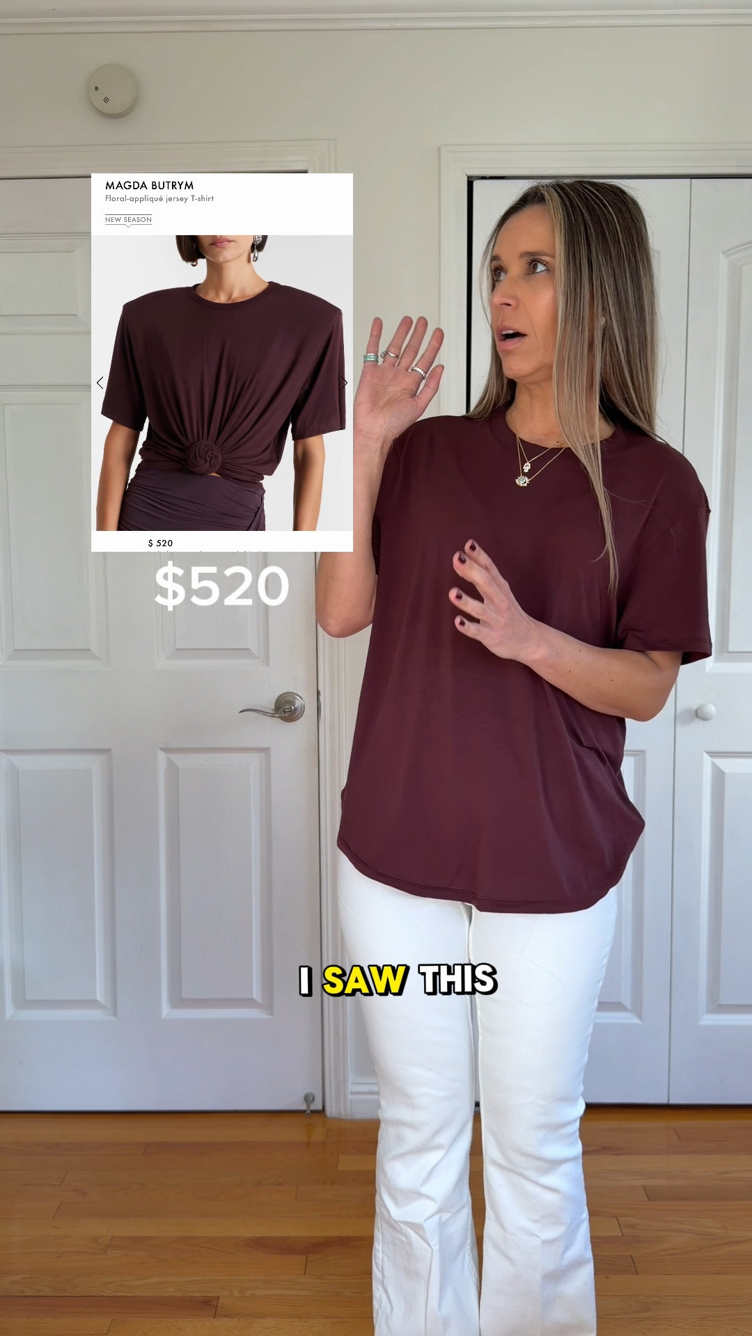 Wearing sz S in oxblood Nike t shirt 

White spanx flare jeans sz 6 - size up!

Mary jane mule kitten heel true to size 

I’m 5’5” 122 lbs 


#LTKValentine #LTKootd #LTKNYFW