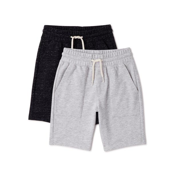 Wonder Nation Boys Knit Shorts 2-Pack, Sizes 4-18 & Husky | Walmart (US)