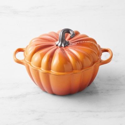 Le Creuset Enameled Cast Iron Pumpkin Cocotte, 4-Qt. | Williams-Sonoma