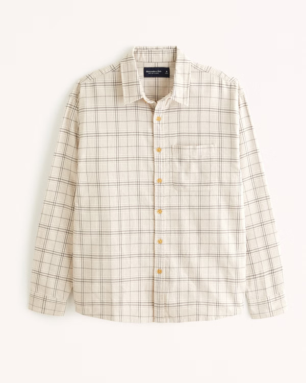 Men's 90s Relaxed Flannel | Men's Tops | Abercrombie.com | Abercrombie & Fitch (US)