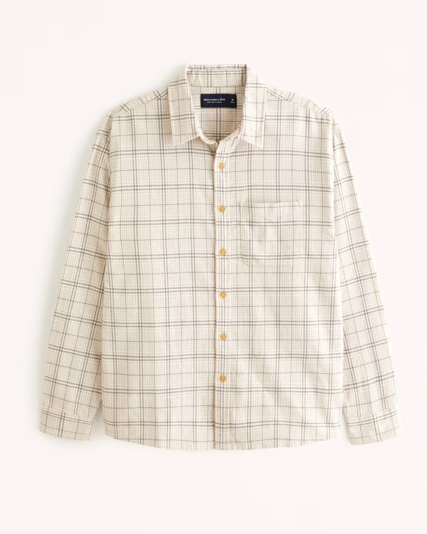 Men's 90s Relaxed Flannel | Men's Clearance | Abercrombie.com | Abercrombie & Fitch (US)