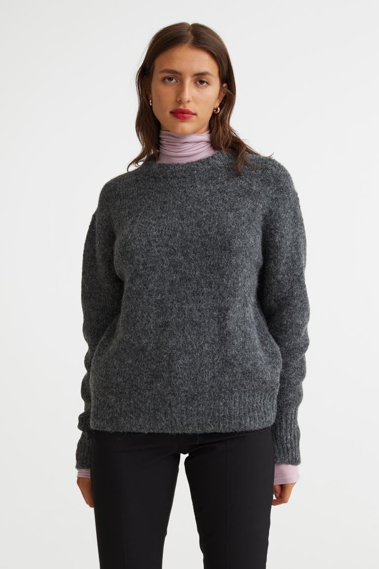 Knit Sweater - Dark gray - Ladies | H&M US | H&M (US)