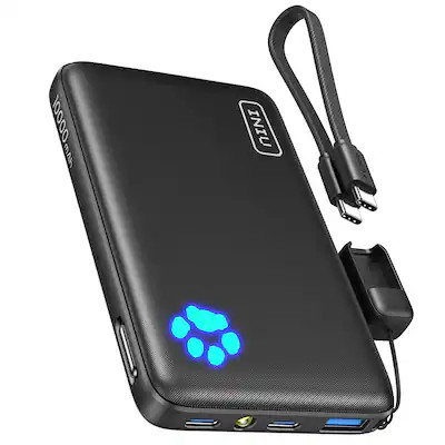 INIU - Portable Charger, Compact 10000mAh PD 22.5W Power Bank for iPhone, Samsung etc - Black | Best Buy U.S.