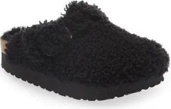 Birkenstock Papillio by Birkenstock Boston Big Buckle Genuine Shearling Clog | Nordstrom | Nordstrom