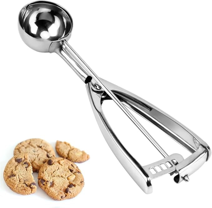 Stainless Steel Ice Cream & Cookie Scoop - 2Tbsp (30ml/1oz) - Trigger Release Scooper | Amazon (US)