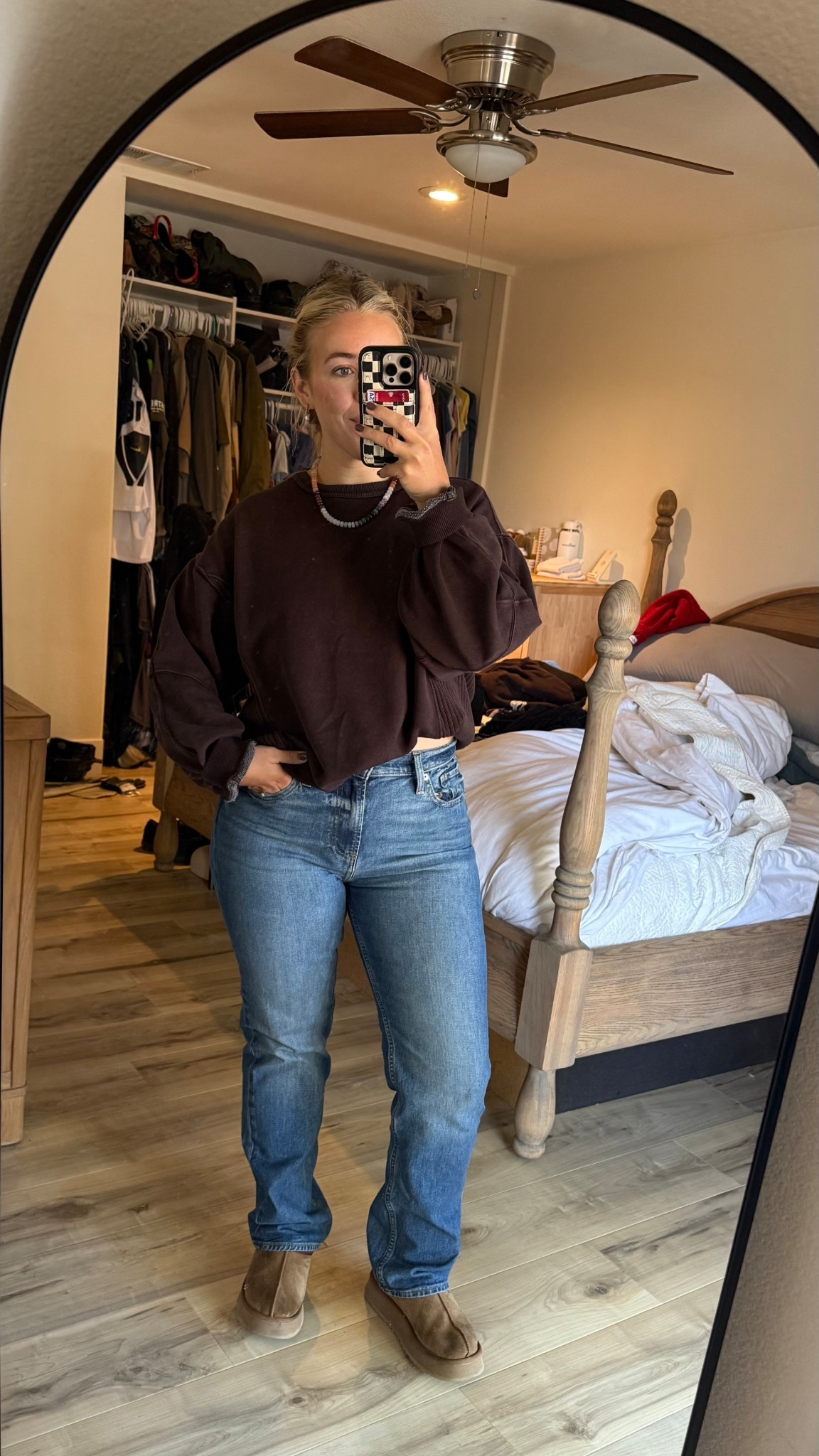 These jeans are under $40!! So comfy, perfect length (I’m 5’3) and this sweater is a perfect cozy fall one! 

#LTKFindsUnder100 #LTKFindsUnder50 #LTKSeasonal