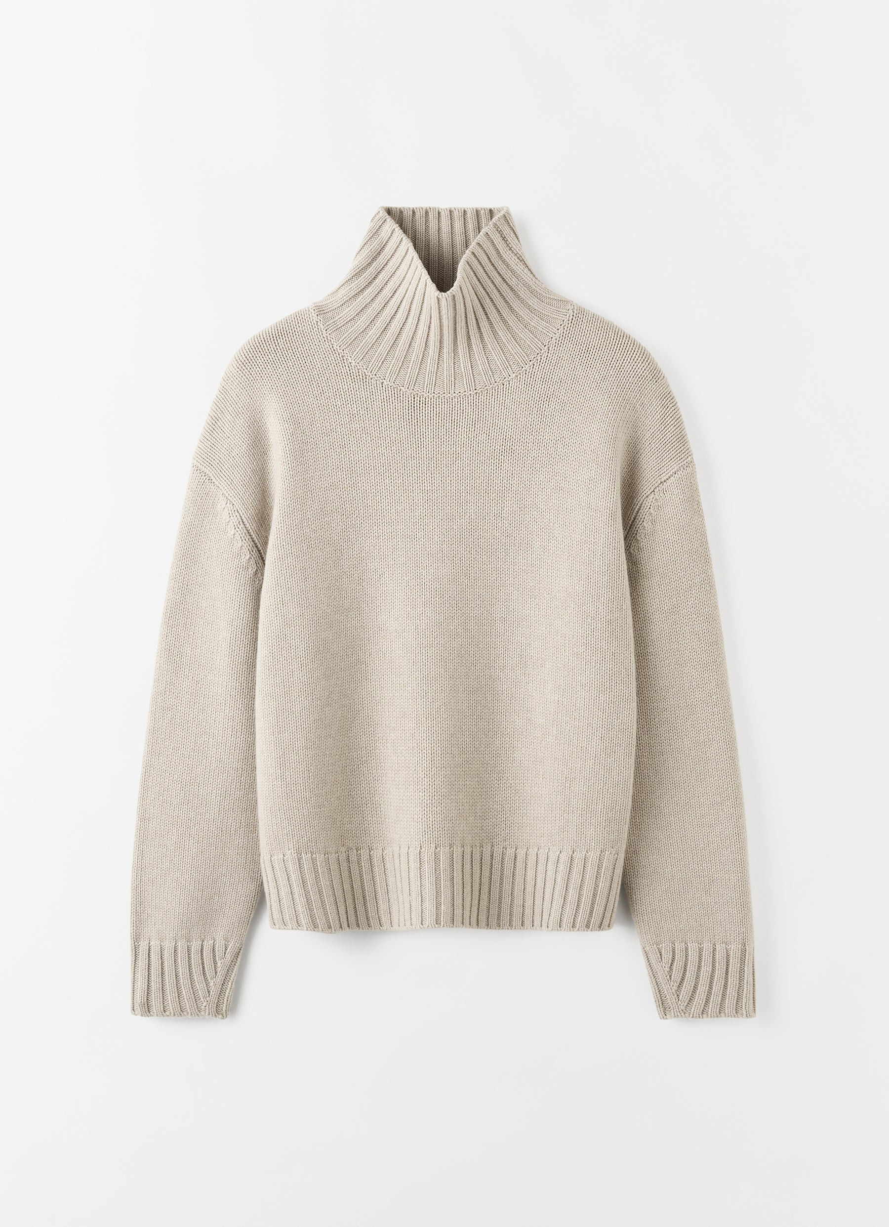 Nola Turtleneck Sweater, taupe | Almada Label