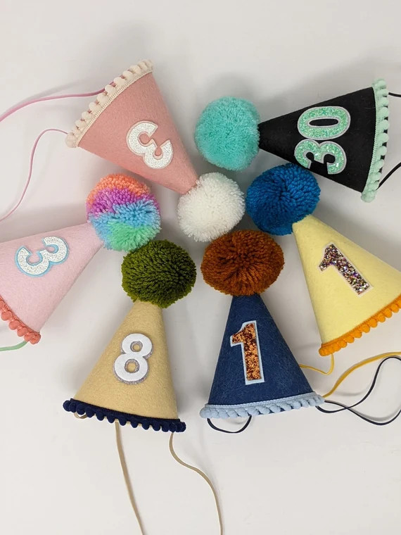 Design Your Own Large Felt Hat  Boy Birthday Hat Girl | Etsy | Etsy (US)