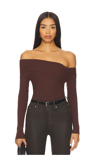 Daniella Sweater in Brown | Revolve Clothing (Global)