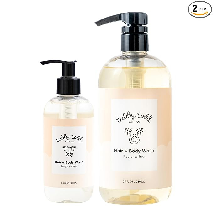 TUBBY TODD Hair + Body Wash - Baby Shampoo and Body Wash - Gentle, Natural Baby Wash for Newborns... | Amazon (US)