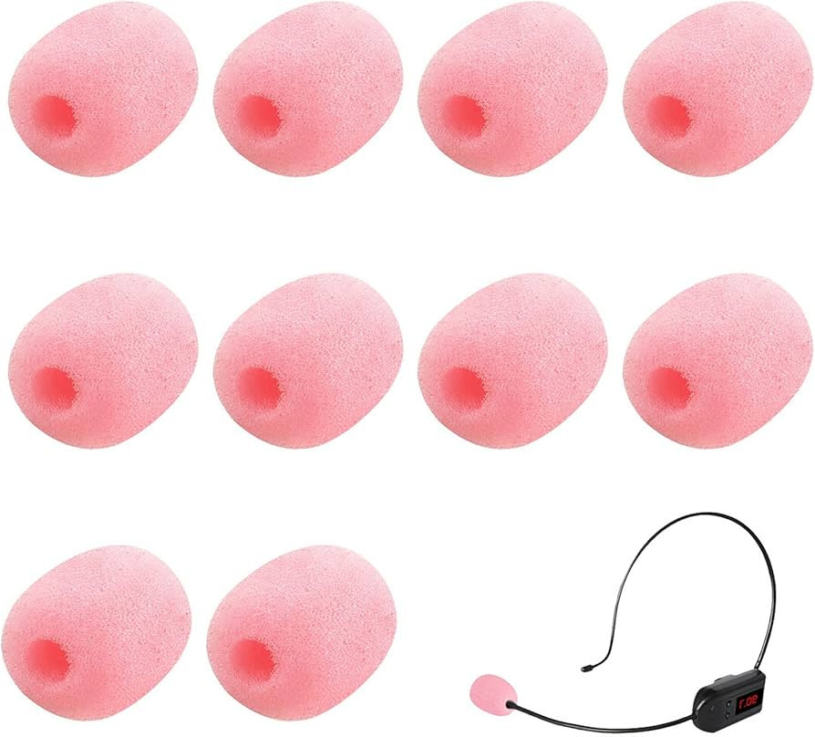 10 Pack Lapel Headset Microphone Windscreen, Microphone Sponge Foam Cover Mini size Lavalier Micr... | Amazon (US)