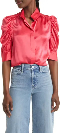Gillian Silk Button-Up Blouse | Nordstrom