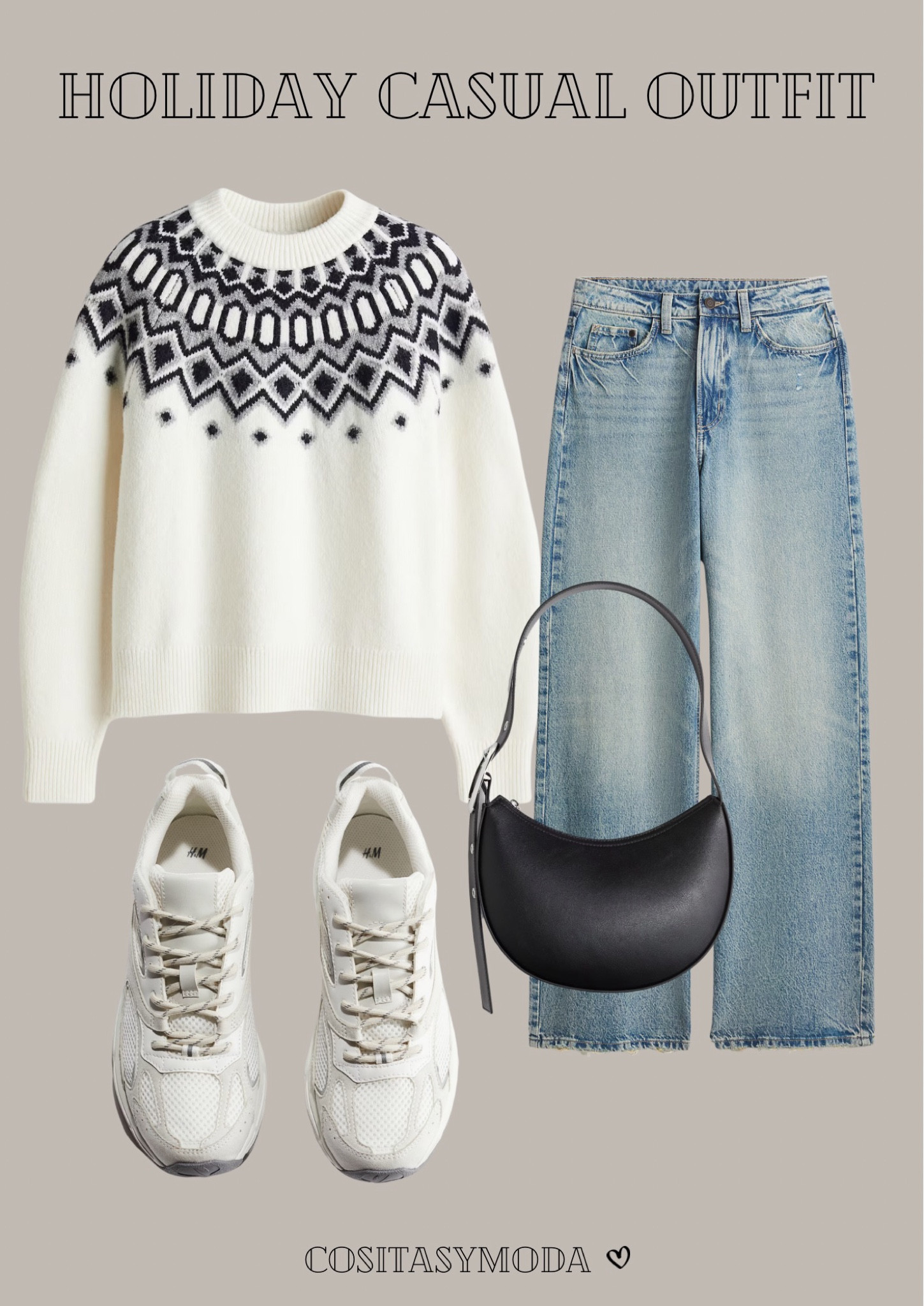 Holiday Casual Outfit | Ya casi estamos en Navidad, disfruta de un outfit cómodo y bonito para ir de compras

#LTKespana #LTKstyletip #LTKwinter