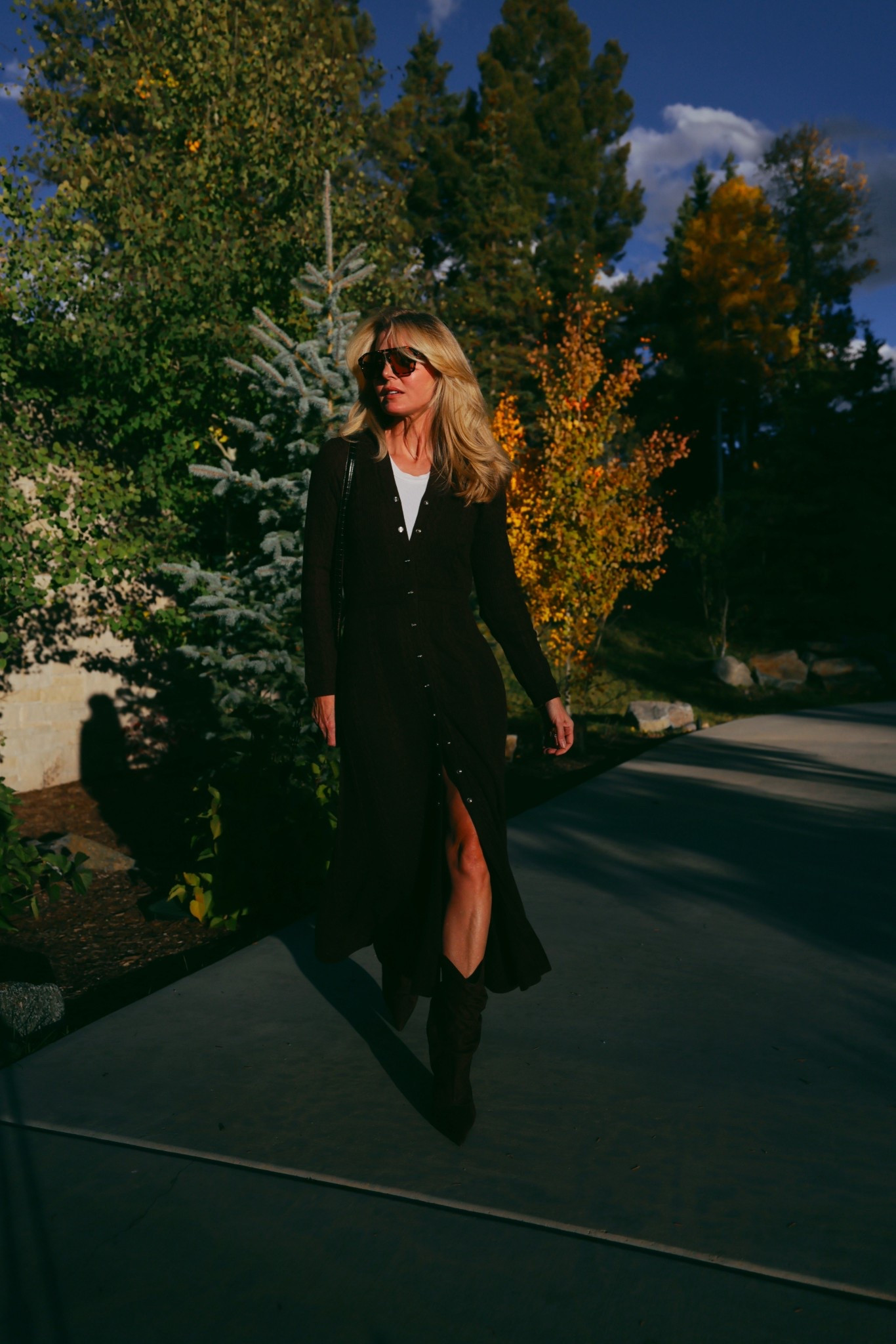 I recently picked up this sweater dress from @nordstrom, and it instantly became one of my favorite fall finds. What really sets it apart is the softly flared skirt that gives the dress a feminine shape that flatters while gently skimming over the hips and thighs. Most knit dresses tend to cling in all the wrong places, but this one strikes the perfect balance: fitted where you want it, forgiving where you need it. The beautiful metallic buttons that trail down the front also create a subtle, slimming effect. It’s lightweight enough that you won’t overheat, making it an ideal option for transitional weather. TTS. #NordstromPartner

Pair it with mid-calf booties (like I did here), sleek mules, or knee-high boots for an elegant yet effortless look that works everywhere—from the office to dinner.

~Erin xo 

#LTKSeasonal #LTKStyleTip