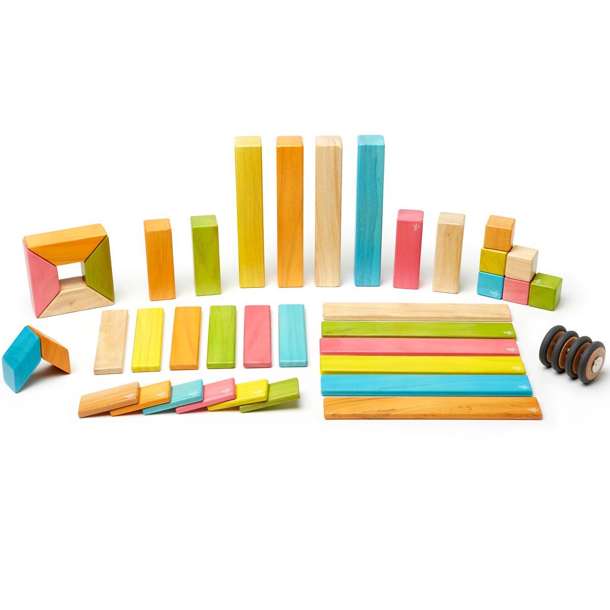 Tegu Magnetic Wooden Blocks, 42-Piece Set, Tints | Target