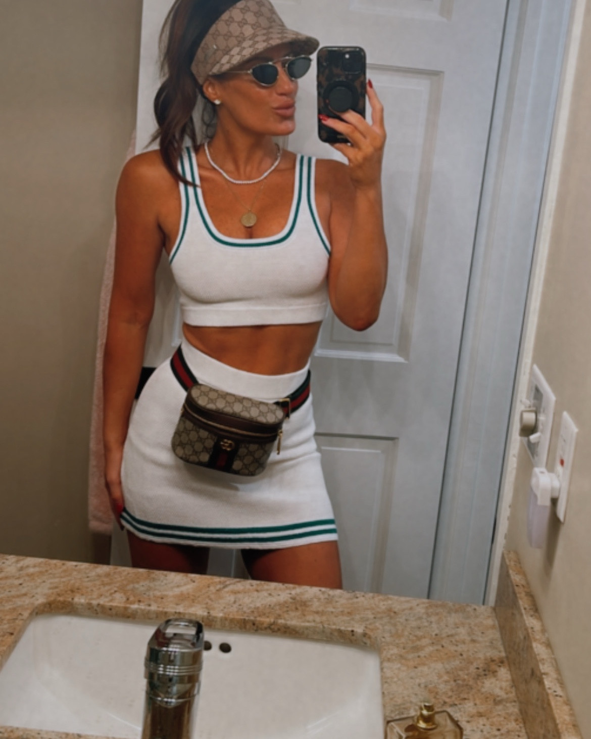 The most perfect summer set 
#summerset #knitset #skortset #amazonfind #golfvibes #tennisvibes #countryclubvibes #matchingset #visor #guccifanny #fannypack #guccivisor

#LTKSeasonal #LTKActive #LTKFindsUnder50