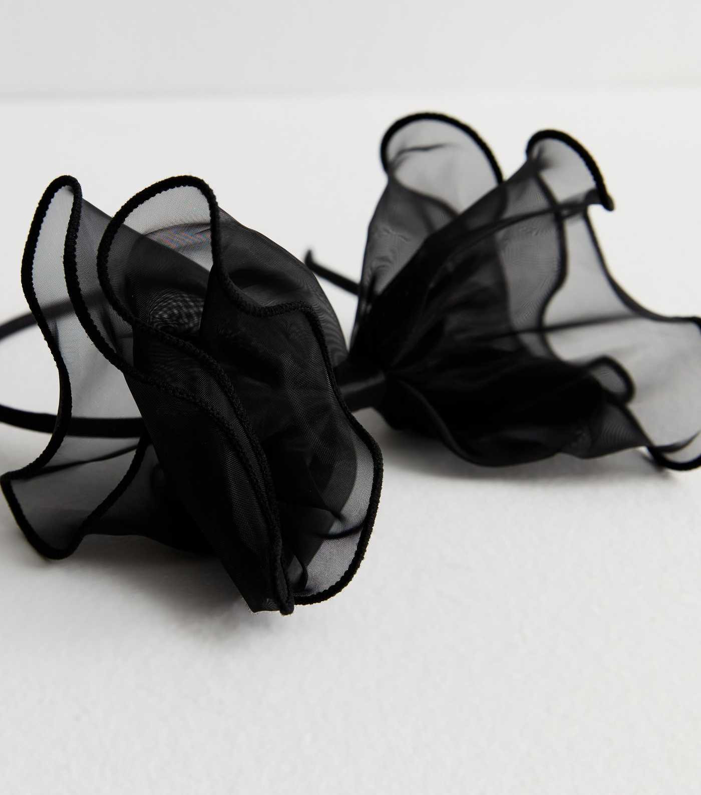 Black Mesh Bow Headband | New Look | New Look (UK)