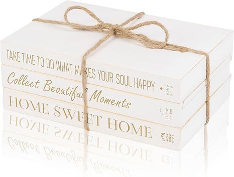 DecoVous Decorative Faux Books Decor for Home Decorations - for Living Room, Office, Fireplace Ma... | Amazon (US)