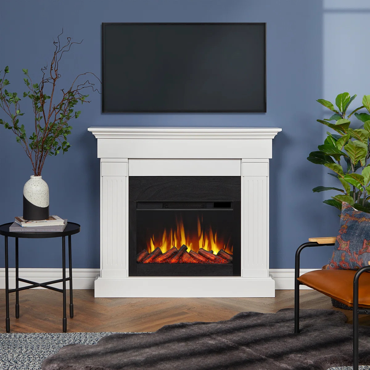 The Crawford 47.5" W Slim Electric Fireplace | Wayfair North America