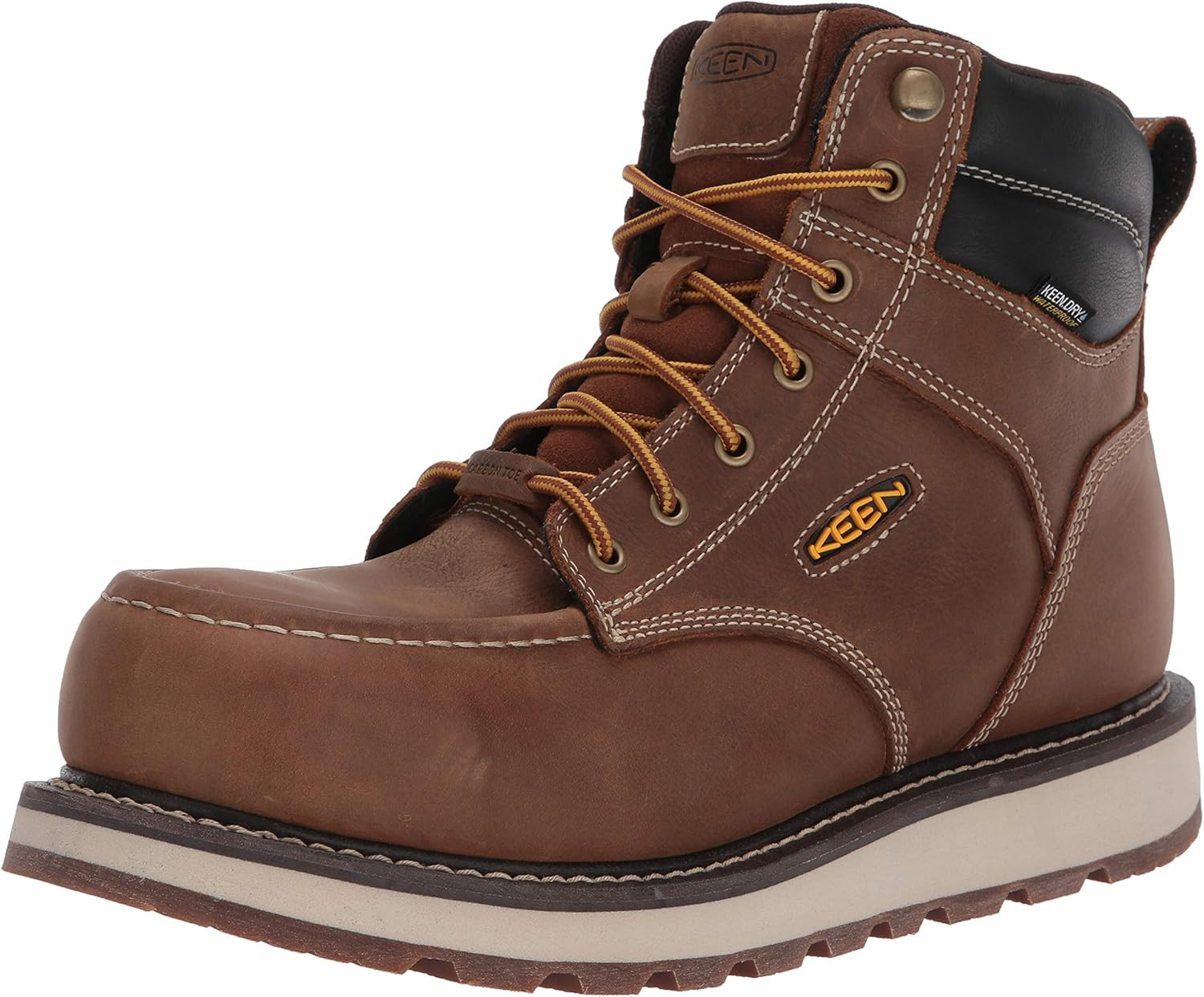 KEEN Utility Men's Cincinnati 6” Composite Toe Waterproof Wedge Work Boots | Amazon (US)