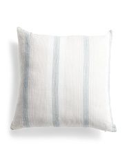 Made In Portugal 24x24 Striped Linen Pillow | Marshalls