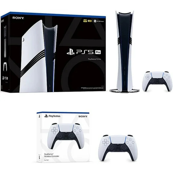 PlayStation 5 Pro Console + Extra PlayStation 5 DualSense Wireless Controller - Walmart.com | Walmart (US)