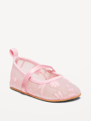 Embroidered Mesh Ballet Flats for Baby | Old Navy (US)