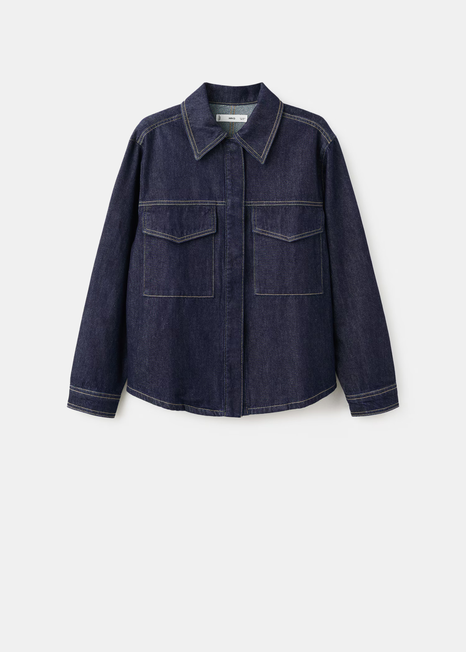 Denim shirt with flap pockets | Mango (US/MX/AU)