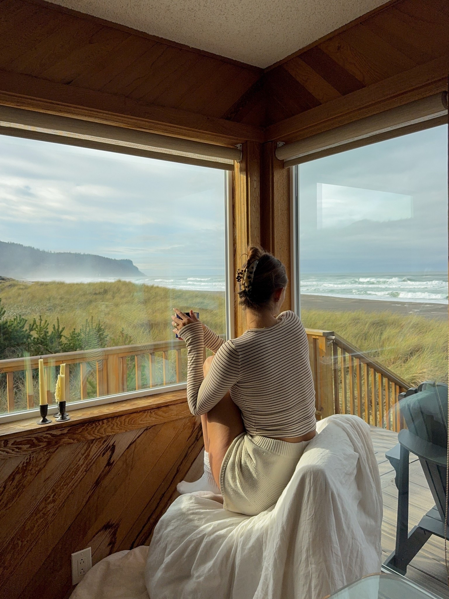 My go to knit shorts 🤍