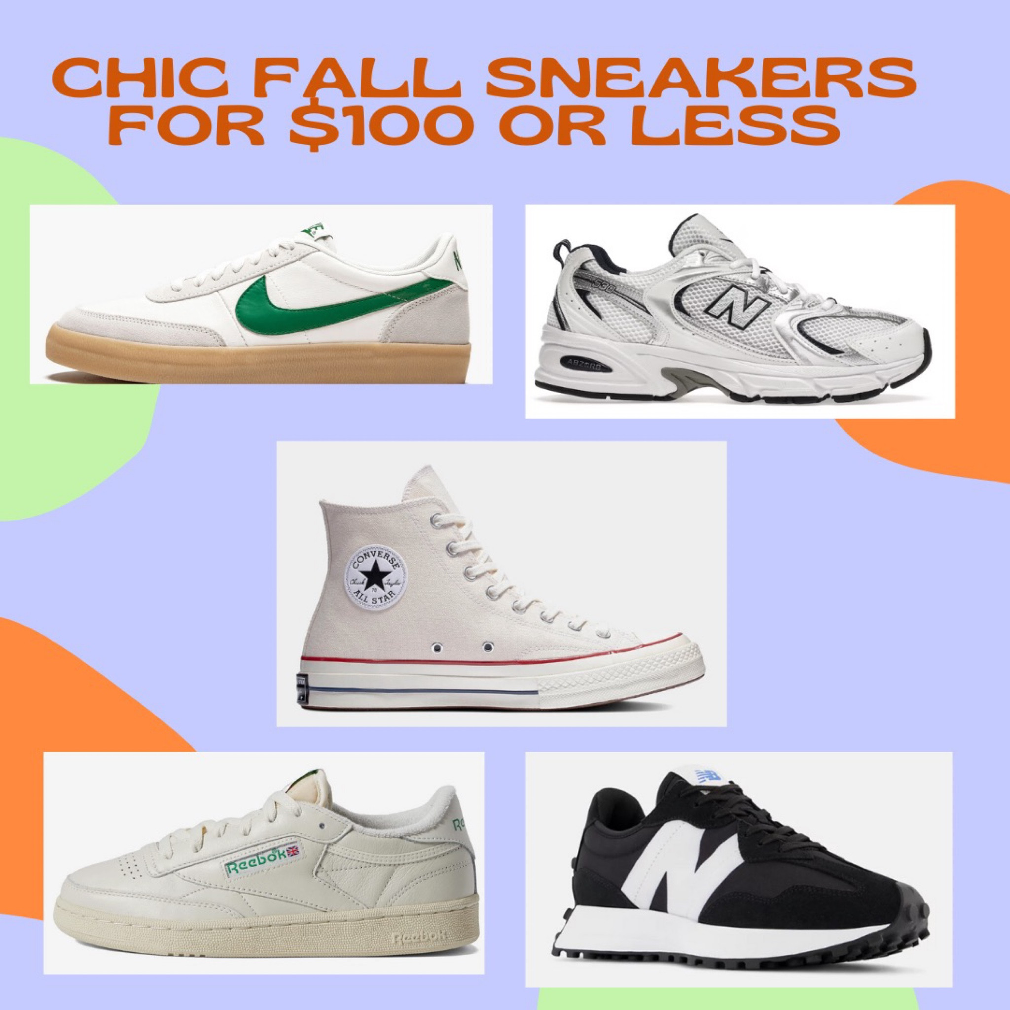 Let’s be honest: sneakers are the moment. Whether you throw them on with slacks or a dress, they just give you that instantly cool effortless vibe. Here are some of my faves for fall with prices that won’t break the bank! 

#LTKSeasonal #LTKunder100 #LTKshoecrush