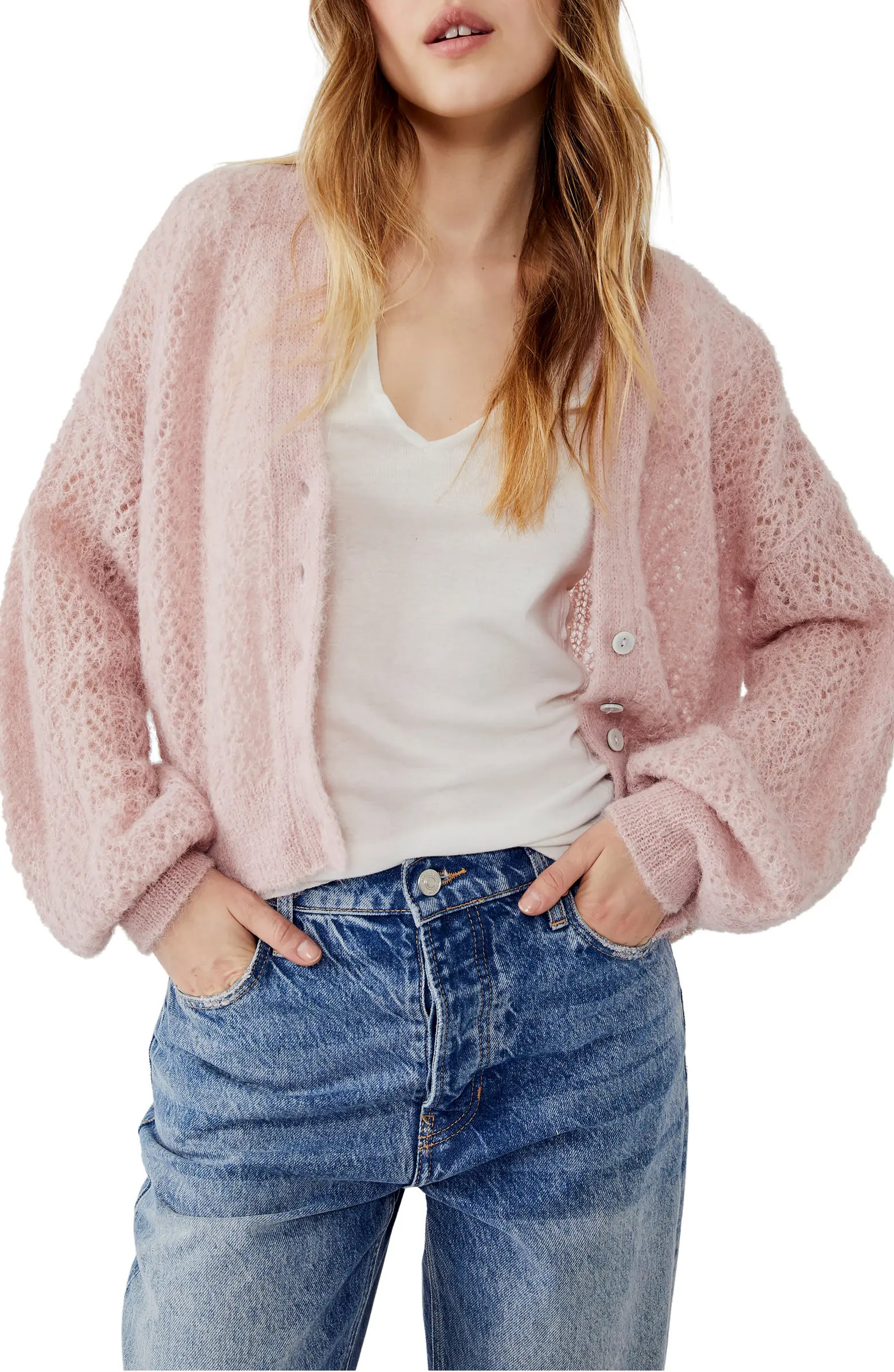 Ameila Alpaca Pointelle Cardigan | Nordstrom Rack